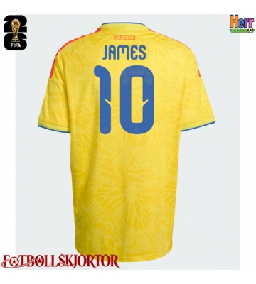 Colombia James Rodriguez #10 Hemmatröja VM 2026 Kortärmad